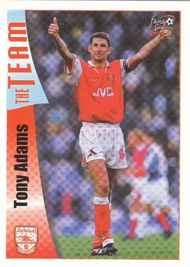 Tony Adams Arsenal 1997/98 Futera Fans' Selection #16
